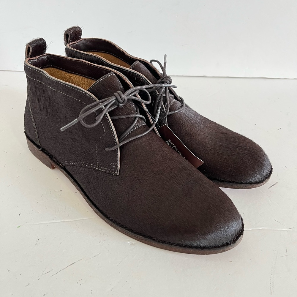 Trask Addy Chukka Calf Hair Leather Boots Brown Size 8.5 M